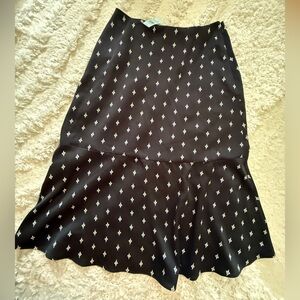 Black Satin Skirt from Loft Size 4P